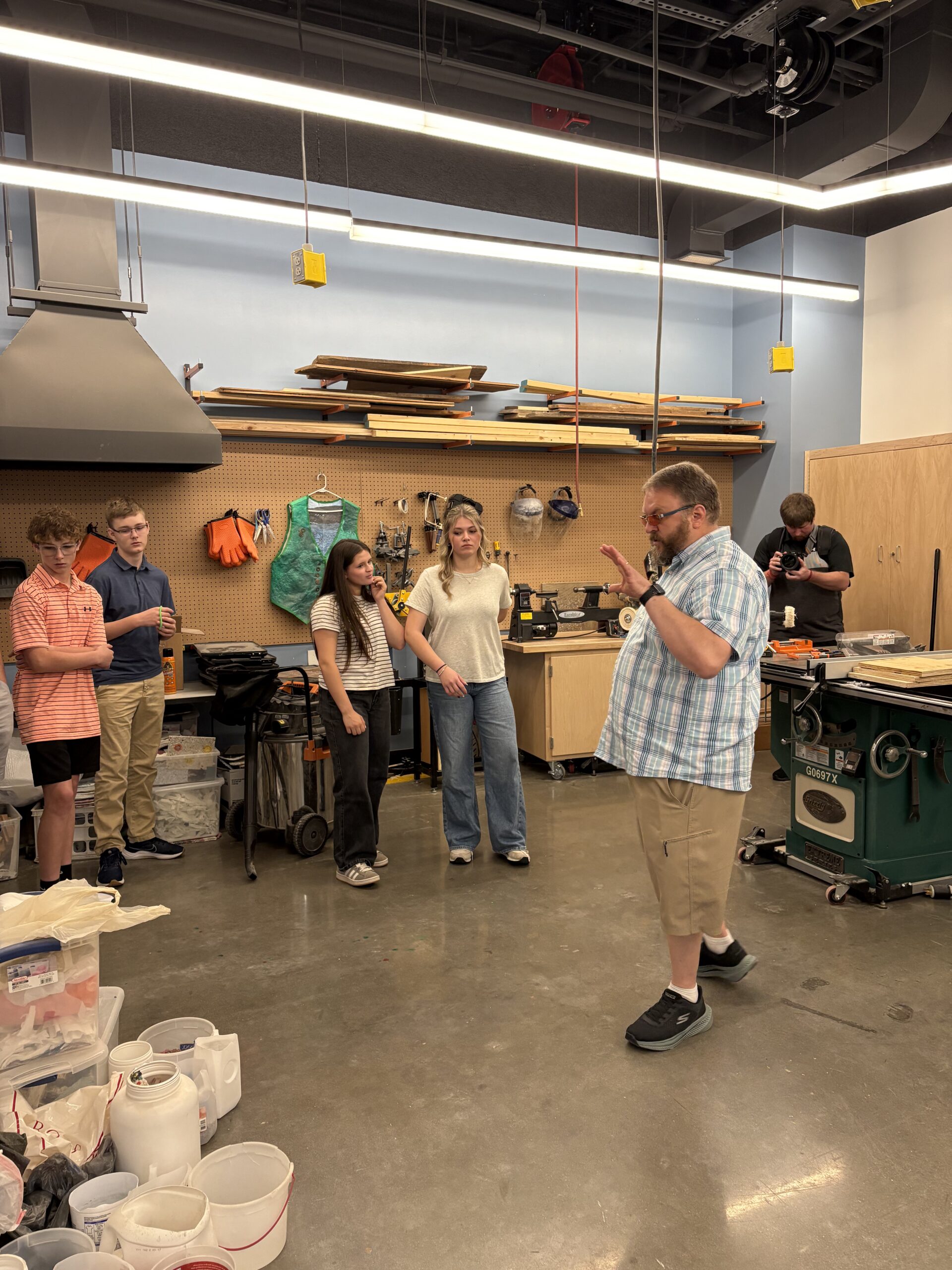 Students learning during STEM Days