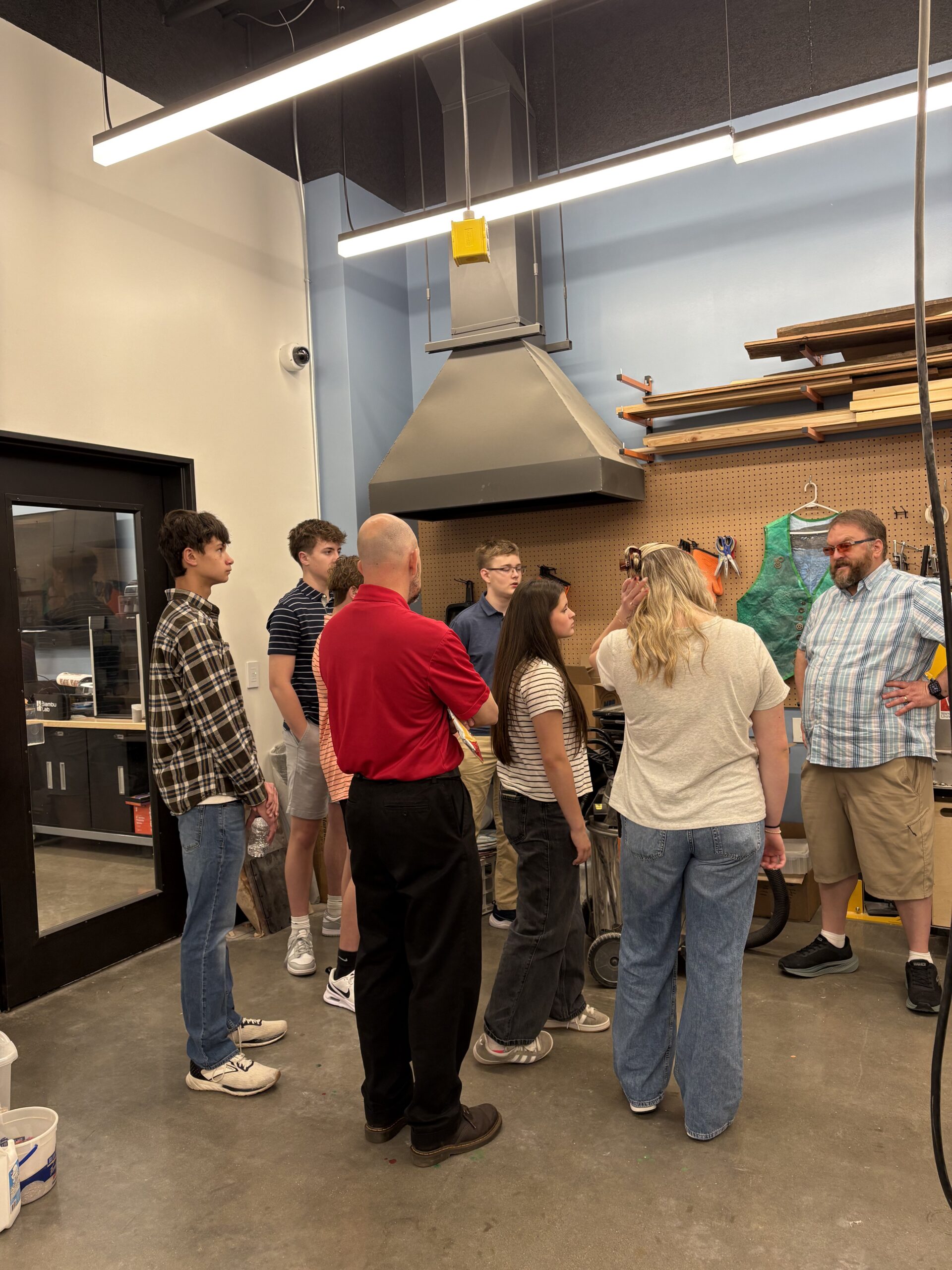 Students participating in STEM Days activity